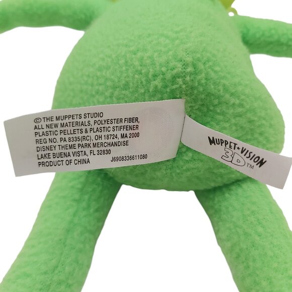 Disney The Mappets Kermet The Frog Plush Stuffed Animal 14in Green Collectible - Picture 10 of 10